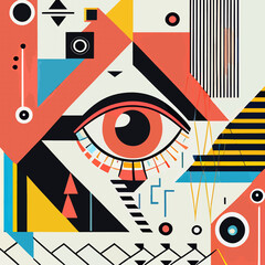 geomtric abstract eye