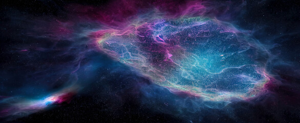 Galaxy with stars and space dust in the universe. Space nebula