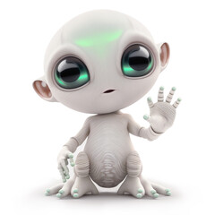 Fototapeta na wymiar cute baby alien