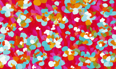 minimal line art flowers background design