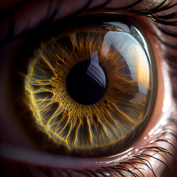 Macro photography of human eye
