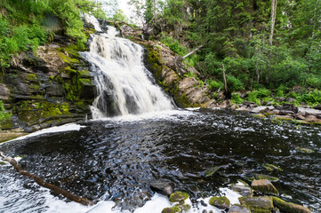 Yukankoski waterfall (also known as White bridges) on the river Kulismayoki