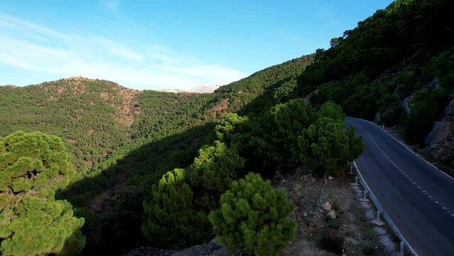 Parque Nacional Sierra De Las Nieves, Aerial Video, Andalusia, Spain