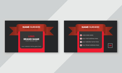 Modern clean creative business card.