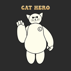 Between Hero and Cat to be Cat Hero ! Lalalala