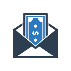 Money email message icon sign symbol