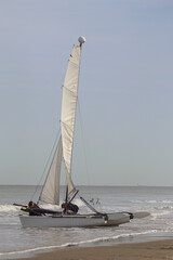Fototapeta premium Catamaran à la mer 