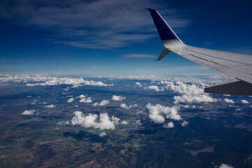Fototapeta na wymiar Airplane view