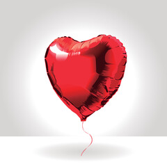 heart shaped balloons. Vector illustration. San Valentín. Happy Valentines day.