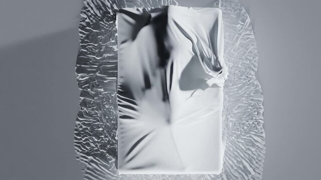 under Bed cover, nightmare, sleep paralysis, immobilizes, Astral Projection, 3d render