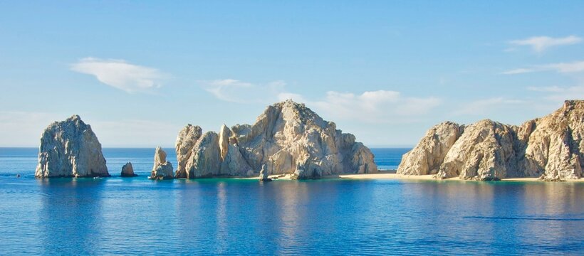 Rock formation in the sea in Cabo San Lucas, Mexico