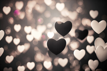Fototapeta premium Hintergrund aus Herzen zu Valentinstag