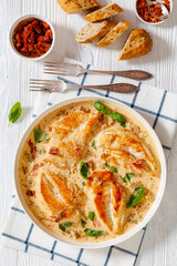 Chicken Cutlets With Sun-Dried Tomato Cream Sauce