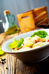 caesar salad on table - Healthy food style