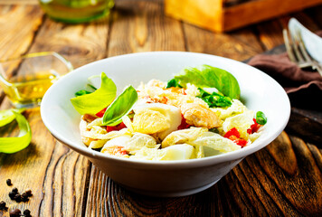 caesar salad on table - Healthy food style