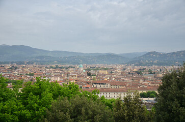 Fototapeta premium Panoramic view of the city of Florence