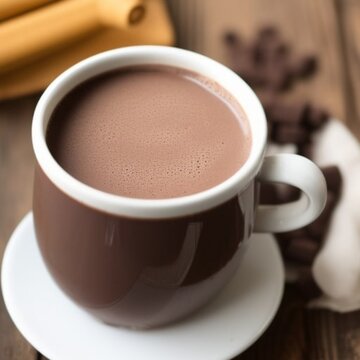 A warm cup of hot chocolate (a.i. generated)