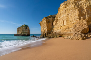 Albufeira cliffs beautiful nature and green