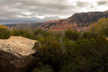 Hiking the Beautiful Palo Duro Canyon State Park in the Near Amarillo, Texas.