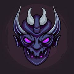 onix mask vector icon illustration