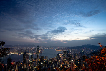 Fototapeta premium Nightview Hong Kong