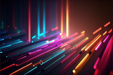 3d render abstract background with colorful spectrum. AI generated art illustration.	
