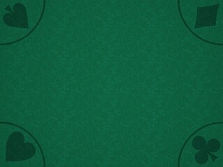 Green cloth texture for casino 3d illustration