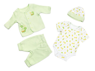Cotton baby pajama and bodysuit set