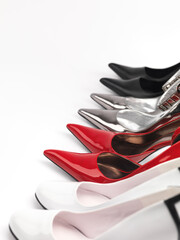 Four Pairs of High Heel Shoes