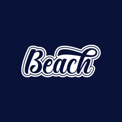 vector beach logo and t-shirt design