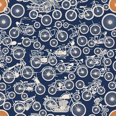 seamless pattern with cars, ai