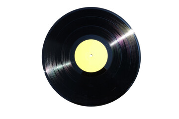 Vinyl record with transparent background