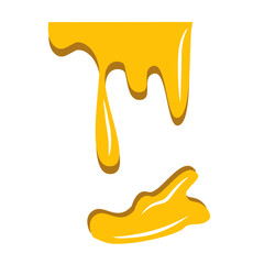 illustration Honey dripped