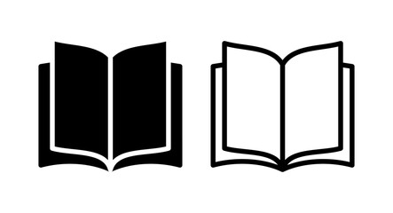 Book icon vector illustration. open book sign and symbol. ebook icon