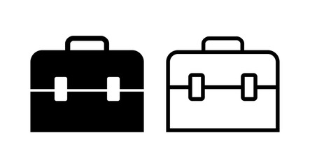 Briefcase icon vector illustration. suitcase sign and symbol. luggage symbol.