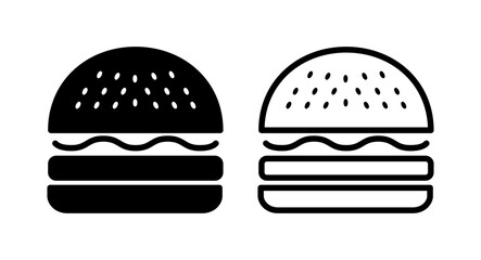 Burger icon vector illustration. burger sign and symbol. hamburger