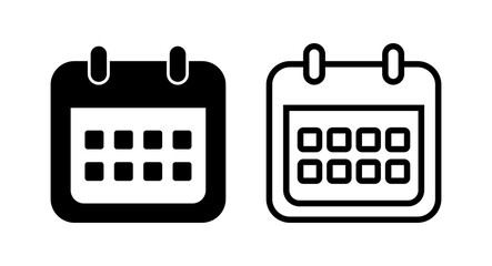 Calendar icon vector illustration. Calender sign and symbol. Schedule icon symbol