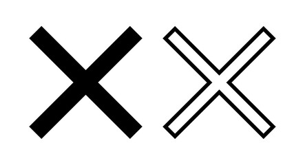 Obraz premium Close icon vector illustration. Delete sign and symbol. cross sign