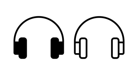 Headphone icon vector illustration. Headphone sign and symbol