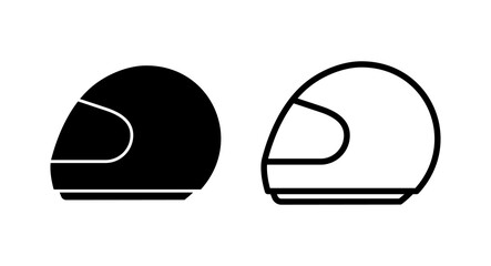 Helmet icon vector illustration. Motorcycle helmet sign and symbol. Construction helmet icon. Safety helmet