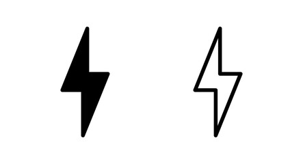 Lightning icon vector illustration. electric sign and symbol. power icon. energy sign