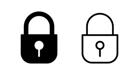 Lock icon vector illustration. Padlock sign and symbol. Encryption icon. Security symbol