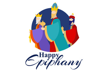 illustration of Epiphany (Epiphany is a Christian festival) vector. Suitable for greeting card, poster and banner. 