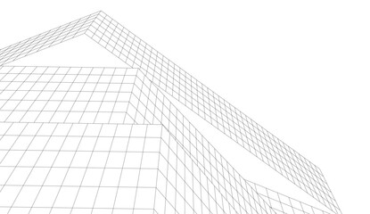 Fototapeta premium Modern architecture vector 3d illustration