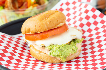 hamburguesa guacamole