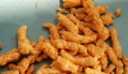 Close up of snack made by corn