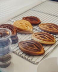 Waffles in the shape of genitals with chocolate