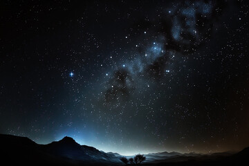stars in the night sky. Generative AI