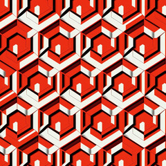 seamless geometric pattern with triangles