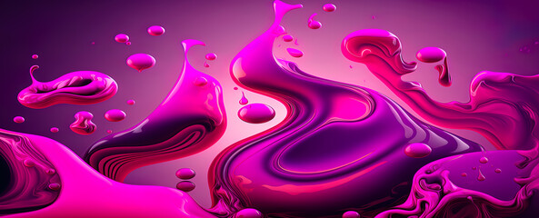 Color of the year 2023, Viva Magenta Panoramic Banner